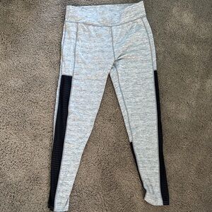 Women's Gray and Black Leggings